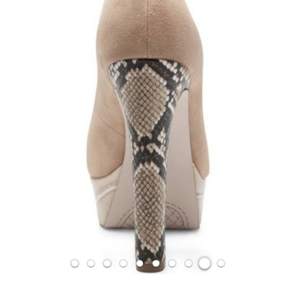 New Jessica Simpson Nellah Womens Suede Platform Heels Size 7.5 - Picture 4 of 14